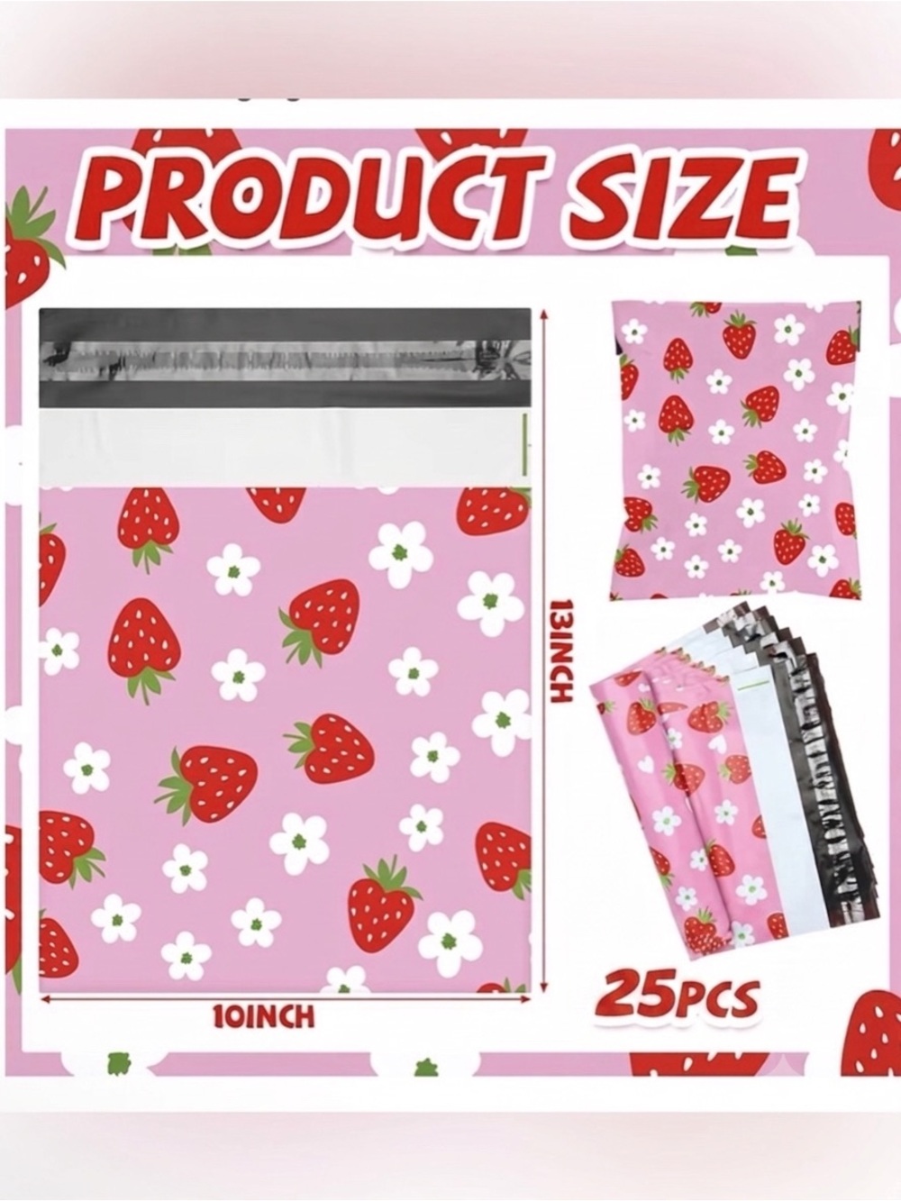 590pc Bundle: 25 Poly Mailers, 40 Fragile Stickers, 25 Cards & 500 Stickers - Picture 2 of 16